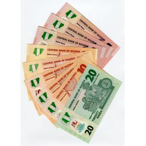 Nigeria Lot of 9 Banknotes 2006 - 2009