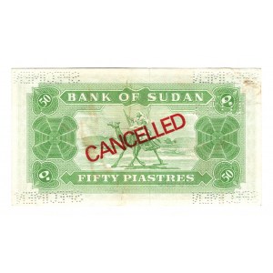 Sudan 50 Piastres 1968 Specimen