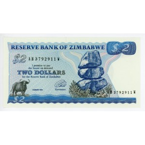 Zimbabwe 2 Dollars 1980 (1994)
