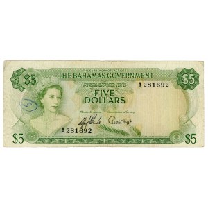 Bahamas 5 Dollars 1965