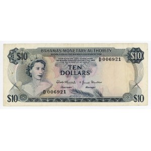 Bahamas 10 Dollars 1968