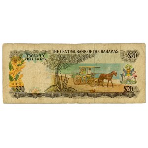 Bahamas 20 Dollars 1974