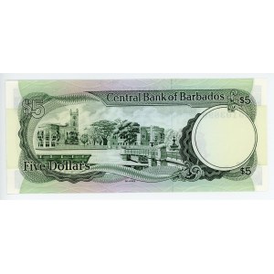 Barbados 5 Dollars 1986 (ND)