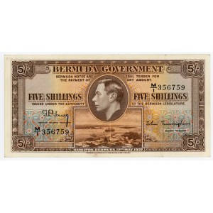 Bermuda 5 Shillings 1937