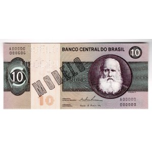 Brazil 10 Cruzeiros 1970 - 1980 (ND) Specimen