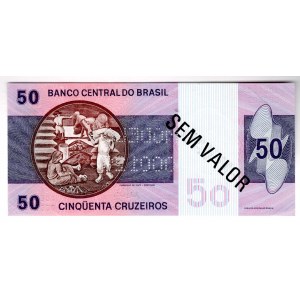 Brazil 50 Cruzeiros 1970 - 1980 (ND) Specimen