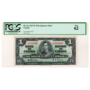 Canada 1 Dollar 1937 PCGS 62