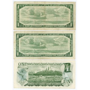 Canada 3 x 1 Dollar 1954 - 1973