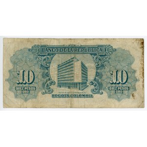Colombia 10 Pesos 1958