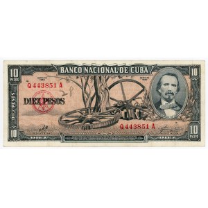 Cuba 10 Pesos 1960