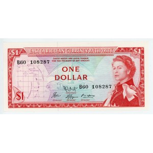 East Caribbean States 1 Dollar 1965 (ND)