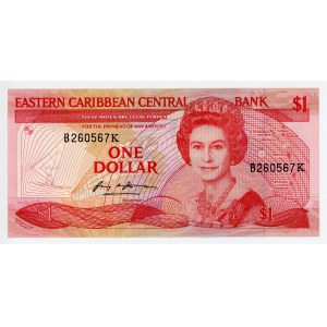 East Caribbean States 1 Dollar 1988 - 1989 (ND)