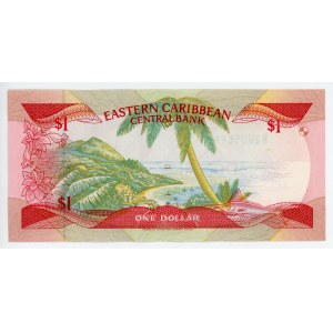 East Caribbean States 1 Dollar 1988 - 1989 (ND)
