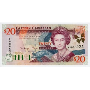 East Caribbean States 20 Dollars 2000