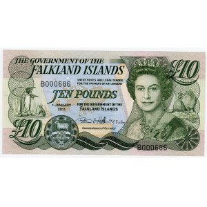 Falkland Islands 10 Pounds 2011