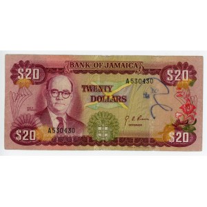 Jamaica 20 Dollars 1976 (ND)