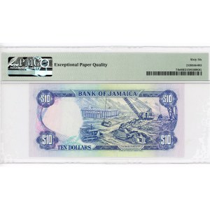 Jamaica 10 Dollars 1987 PMG 66 EPQ Gem Uncirculated
