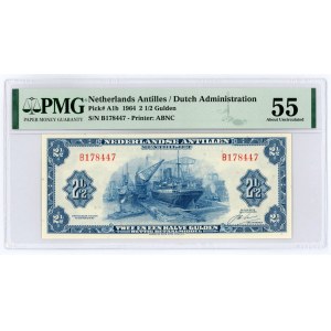 Netherlands Antilles 2-1/2 Gulden 1964 PMG 55