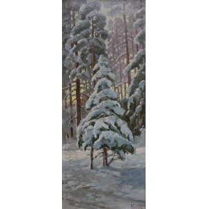 Alfrēds Aleksandrs Gelhārs, Wald im Winter - Gemäldepaar