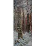 Alfrēds Aleksandrs Gelhārs, Forest in winter-pair of paintings