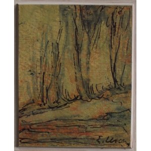 Emil Ukleja, Landschaft mit Bäumen