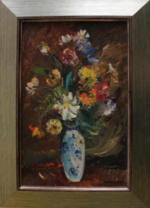 Józef Wasiołek, Kwiaty w niebieskim wazonie