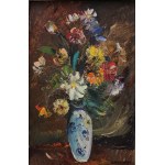 Joseph Wasiolek, Flowers in a blue vase