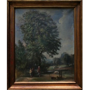 A.N.(20th century), Rural landscape with women