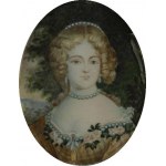 Miniatur - Porträt der Fürstin Lubomirska,