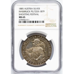 Franz Joseph I., Medal 1885, Vienna, NGC MS 65