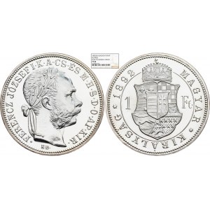 Franz Joseph I., 1 Forint 1892, KB, Kremnitz, NGC PF 68
