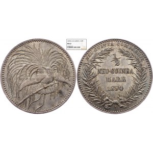 German New Guinea, 1/2 Mark 1894, Berlin, NGC MS 62