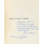 [Luxurious publisher's binding]. Lorentowicz Jan, The Polish land in song. An anthology. [1913].