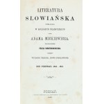 (Einband Radziszewski) Mickiewicz Adam. Slawische Literatur unterrichtet an der Französisch College.