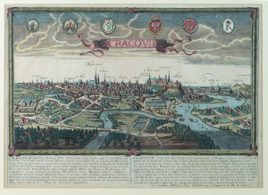 [Widok Krakowa z 1715 r.]. Jollain F. [wyd.], Cracovie, przed 1715 r.