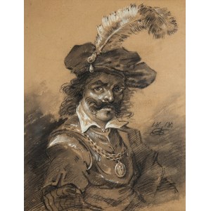 Aleksander Orłowski (1777 Warschau-1832 St. Petersburg), Aleksander Orłowski | Männliches Porträt im Rembrandt-Stil, 1818.