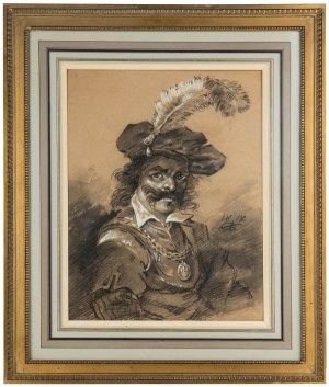 Aleksander Orłowski (1777 Warszawa-1832 Petersburg), Aleksander Orłowski | Portret męski w stylu rembrandtowskim, 1818 r.