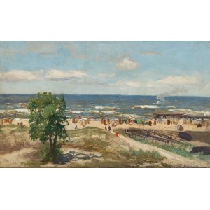 Michał Gorstkin-Wywiórski (1861 Warszawa - 1926 Berlin), Michał Gorstkin-Wywiórski | Kąpiele w Międzyzdrojach, 1913 r.