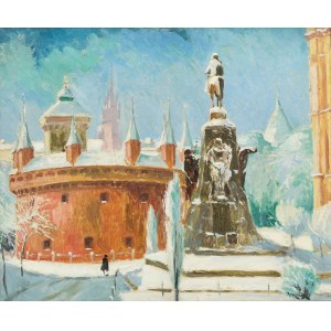 Jan Rubczak (1884 Stanislawow - 1942 Auschwitz), Jan Rubczak | Blick auf die Barbakane in Krakau