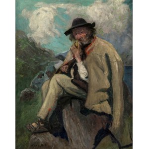 Max Hanemann (1882 Lodz - 1941/42), Max Hanemann | Highlander with a pipe