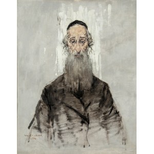 Maciej Lachur (1927 Zagórze - 2007 Otwock), Maciej Lachur | Rabbi of the Ghetto Cycle, 1994.