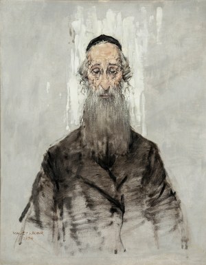 Maciej Lachur (1927 Zagórze - 2007 Otwock), Maciej Lachur | Rabbi of the Ghetto Cycle, 1994.