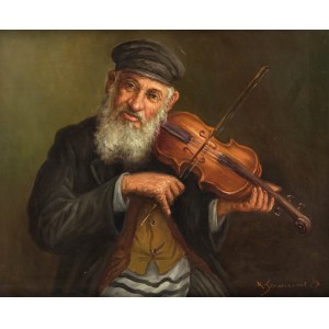Konstanty Shevchenko (1910 Warsaw-1991 there), Konstanty Shevchenko | Jew playing the violin