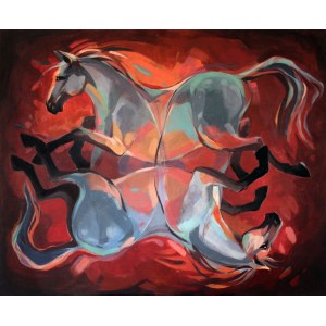 Monika Mucha, Persian Horses, 2022