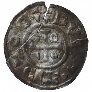Boleslav III. 999-1002, denár Cach 190