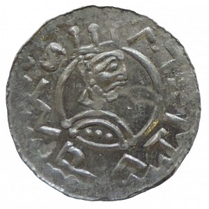 Vratislav II. 1061-1092, denár Cach 354 vysoká koruna