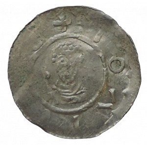 Bořivoj II., 1.vláda 1100-1107, denár Cach 413c