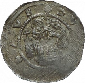 Vladislav II. 1140-1172, denár Cach 587 nep.ned.