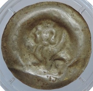 Václav II. 1278-1305, střední brakteát Cach 850