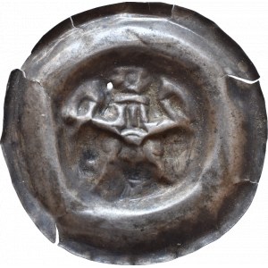 Václav II. 1278-1305, střední brakteát český Cach 856